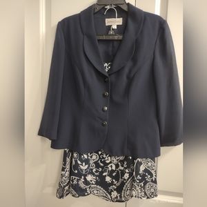 Top & Skirt Navy Blue
